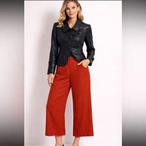 J.Jill Linen Blend Trouser Wide Leg Pants